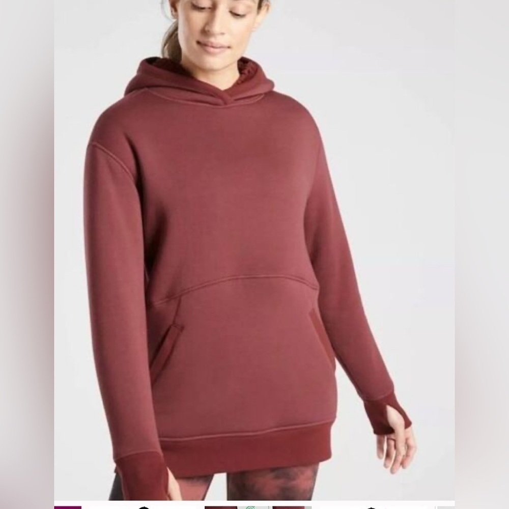Athleta solstice reversible Sherpa crew NWT
